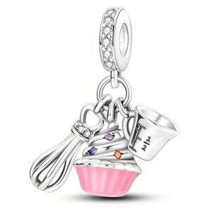 New S925 cupcake pandora style charm